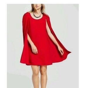 New! Alison Andrews Red Cape Dress L with tags